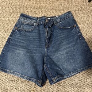 Zara Dark Blue Jean Shorts